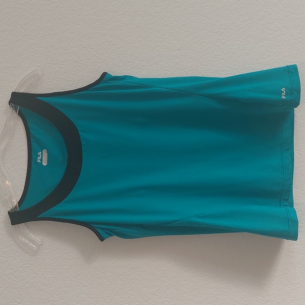 FILA Women's Teal Athletic Tank Top NWOT